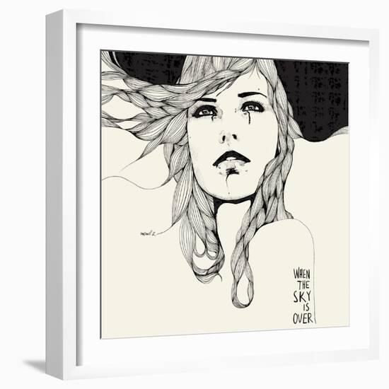 When The Sky-Manuel Rebollo-Framed Premium Giclee Print