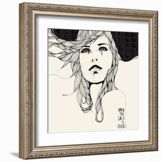 When The Sky-Manuel Rebollo-Framed Art Print