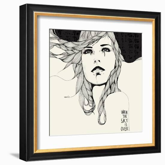 When The Sky-Manuel Rebollo-Framed Art Print