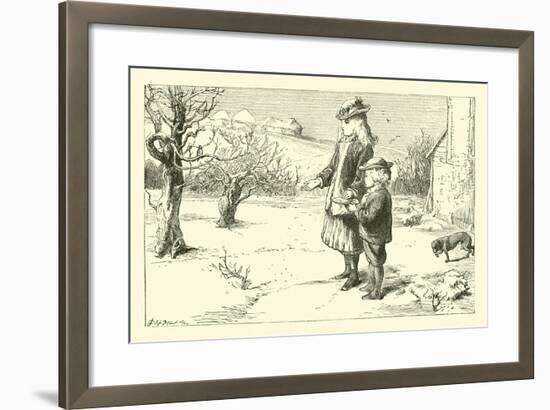 When the Snow Is on the Ground-null-Framed Giclee Print
