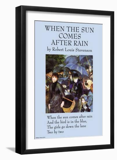 When the Sun Comes After the Rain-null-Framed Art Print