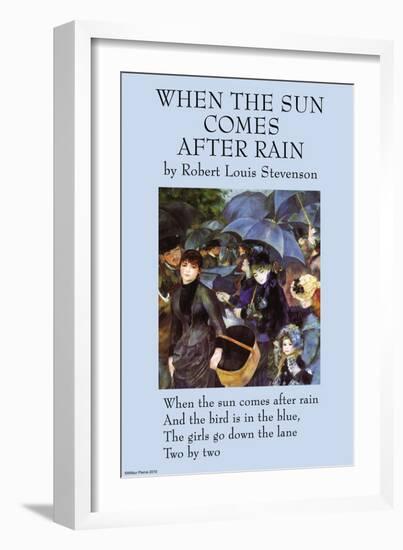 When the Sun Comes After the Rain-null-Framed Art Print