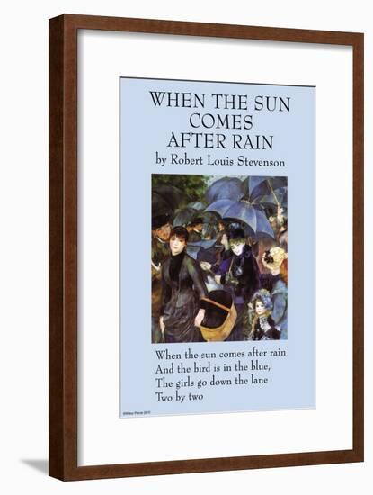 When the Sun Comes After the Rain-null-Framed Art Print