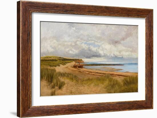 When the Tide Is Low - Maer Rocks, Exmouth, C.1870-James Bruce Birkmyer-Framed Premium Giclee Print