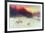 When the West with Evening Glows, Exh.1910-Joseph Farquharson-Framed Giclee Print