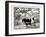 When They Went Scampering By, the Cow Just Stared at Them-Luxor Price-Framed Art Print