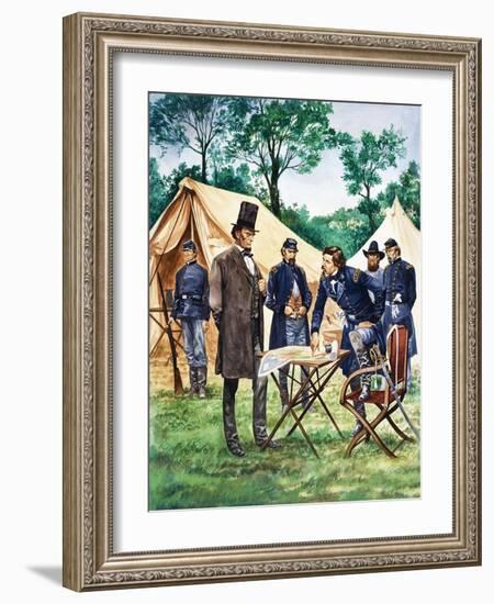 When They Were Young: Abraham Lincoln-Peter Jackson-Framed Giclee Print