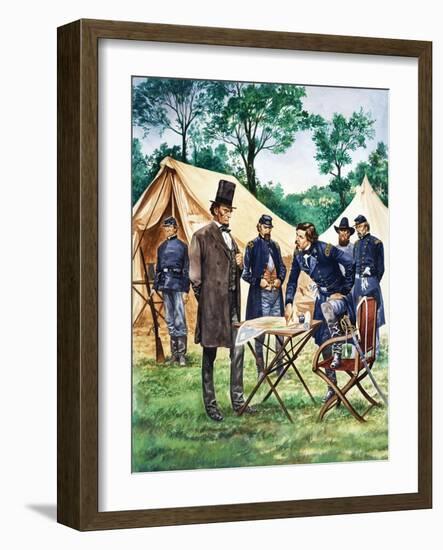 When They Were Young: Abraham Lincoln-Peter Jackson-Framed Giclee Print