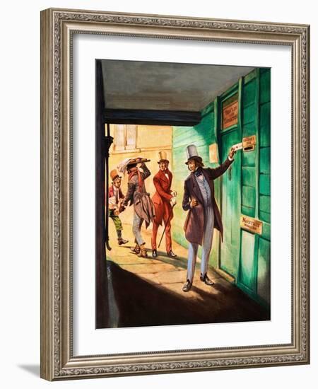 When They Were Young: Charles Dickens (Gouache on Paper)-Peter Jackson-Framed Giclee Print