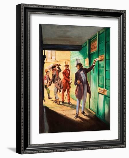 When They Were Young: Charles Dickens (Gouache on Paper)-Peter Jackson-Framed Giclee Print