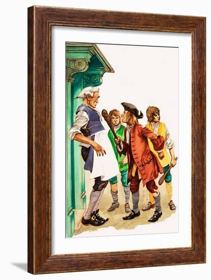 When They Were Young: Clive of India (Gouache on Paper)-Peter Jackson-Framed Giclee Print