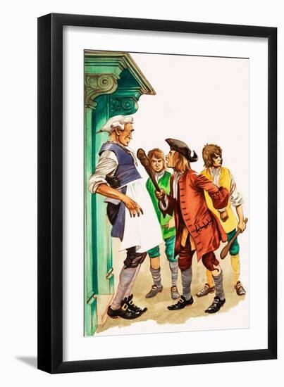 When They Were Young: Clive of India (Gouache on Paper)-Peter Jackson-Framed Giclee Print