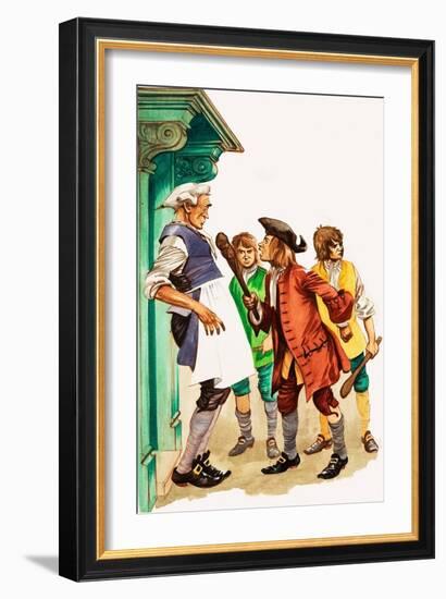 When They Were Young: Clive of India (Gouache on Paper)-Peter Jackson-Framed Giclee Print