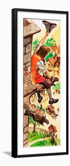 When They Were Young: Clive of India (Gouache on Paper)-Peter Jackson-Framed Giclee Print