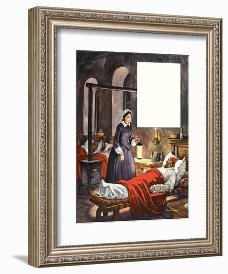 When They Were Young: Florence Nightingale-Peter Jackson-Framed Giclee Print