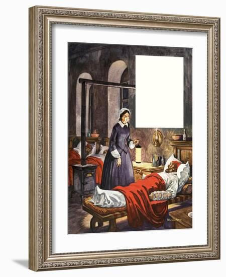 When They Were Young: Florence Nightingale-Peter Jackson-Framed Giclee Print