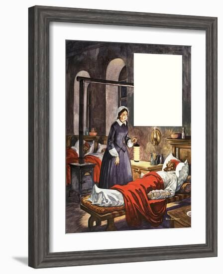 When They Were Young: Florence Nightingale-Peter Jackson-Framed Giclee Print