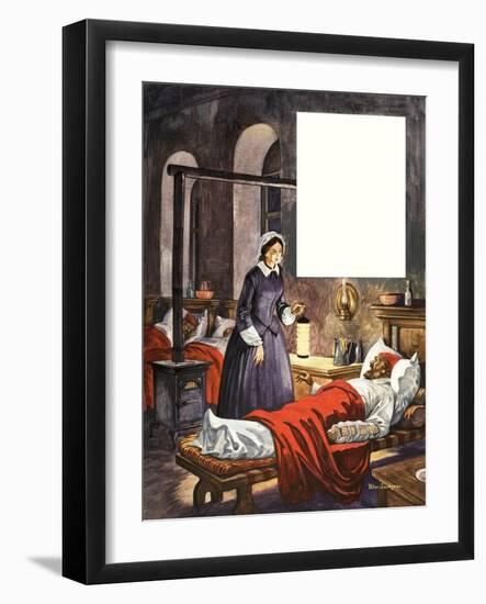 When They Were Young: Florence Nightingale-Peter Jackson-Framed Giclee Print