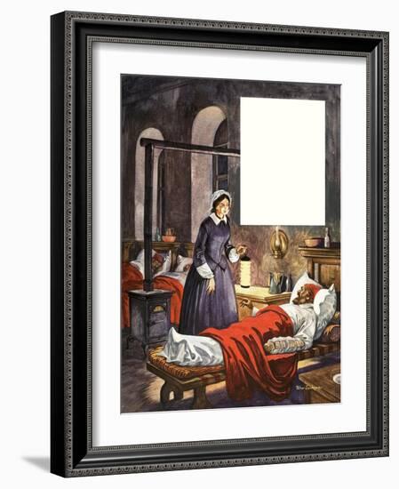 When They Were Young: Florence Nightingale-Peter Jackson-Framed Giclee Print