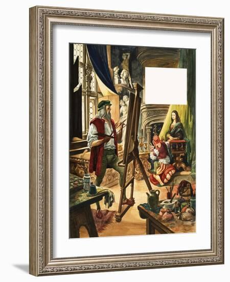 When They Were Young: Leonardo Da Vinci-Peter Jackson-Framed Giclee Print