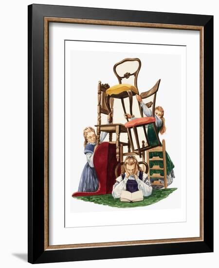 When They Were Young: Madame Curie-Peter Jackson-Framed Giclee Print