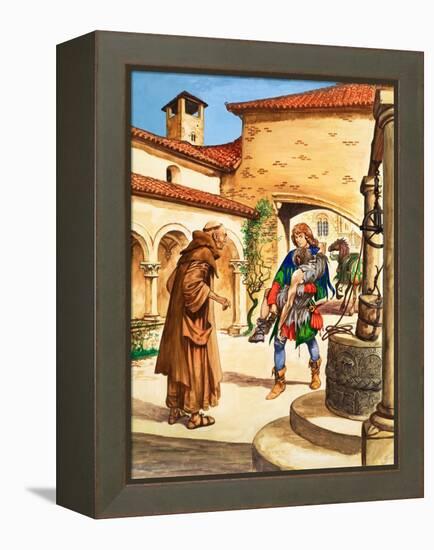 When They Were Young: St Francis of Assisi (Gouache on Paper)-Peter Jackson-Framed Premier Image Canvas