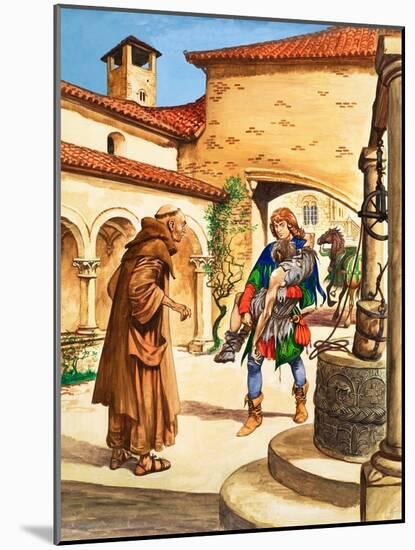 When They Were Young: St Francis of Assisi (Gouache on Paper)-Peter Jackson-Mounted Giclee Print