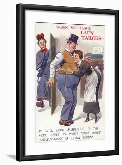 When We Have Lady Tailors-null-Framed Giclee Print