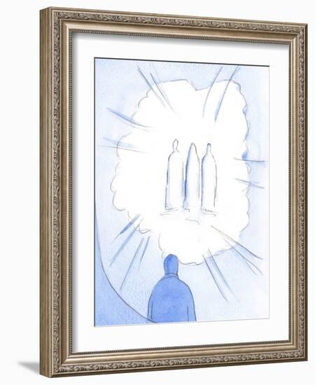 When We Look 'Into' God, in Prayer, We Find the Saints; and When We Look to the Saints, We are Ther-Elizabeth Wang-Framed Giclee Print