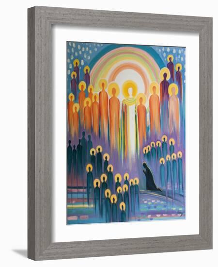 When We Pray at Mass We are United with Christ in Glory and with the Gathering of His Saints and Th-Elizabeth Wang-Framed Giclee Print