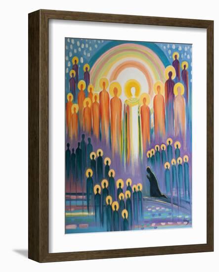 When We Pray at Mass We are United with Christ in Glory and with the Gathering of His Saints and Th-Elizabeth Wang-Framed Giclee Print