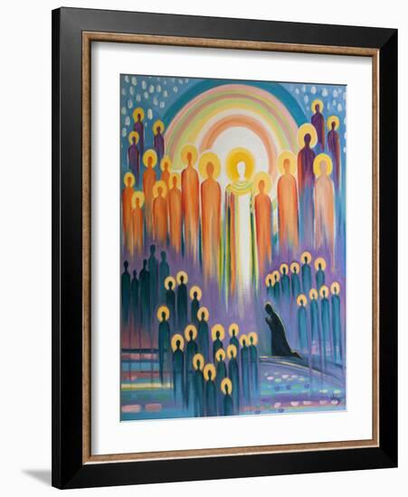 When We Pray at Mass We are United with Christ in Glory and with the Gathering of His Saints and Th-Elizabeth Wang-Framed Giclee Print