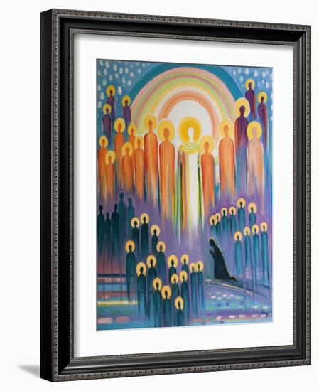 When We Pray at Mass We are United with Christ in Glory and with the Gathering of His Saints and Th-Elizabeth Wang-Framed Giclee Print