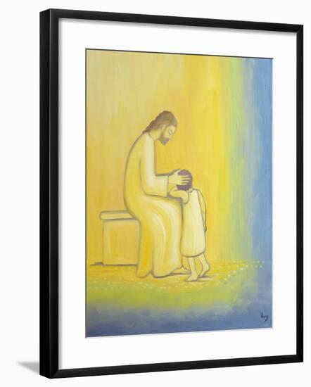 When We Repent of Our Sins Jesus Christ Looks on Us with Tenderness, 1995-Elizabeth Wang-Framed Giclee Print