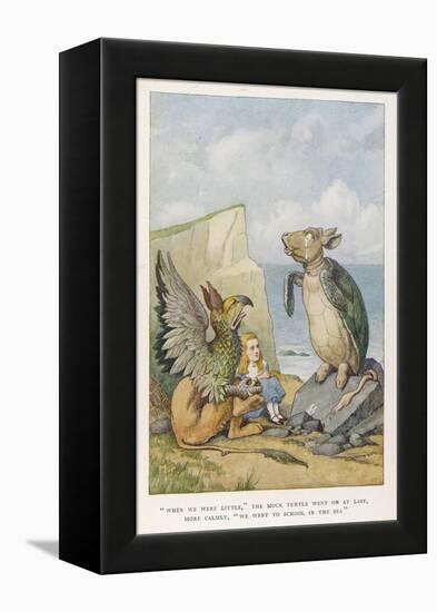 When We were Little-John Tenniel-Framed Stretched Canvas