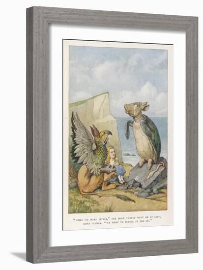 When We were Little-John Tenniel-Framed Art Print