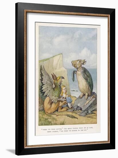 When We were Little-John Tenniel-Framed Art Print