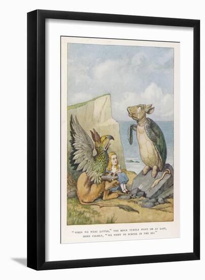 When We were Little-John Tenniel-Framed Art Print