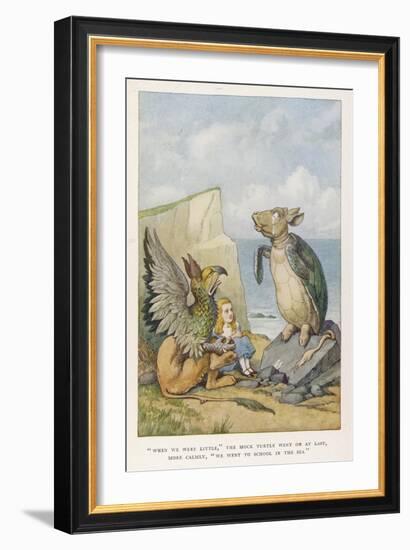 When We were Little-John Tenniel-Framed Art Print