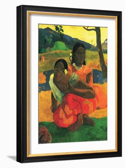 When You Hear-Paul Gauguin-Framed Art Print