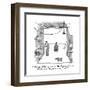 "When you picked up your car, Mr. Ferguson, after we did the hoses, did yo?" - New Yorker Cartoon-George Booth-Framed Premium Giclee Print