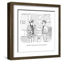 "When you're nailing the numbers, they don't ask questions." - New Yorker Cartoon-C. Covert Darbyshire-Framed Premium Giclee Print