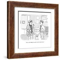 "When you're nailing the numbers, they don't ask questions." - New Yorker Cartoon-C. Covert Darbyshire-Framed Premium Giclee Print