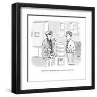 "When you're nailing the numbers, they don't ask questions." - New Yorker Cartoon-C. Covert Darbyshire-Framed Premium Giclee Print