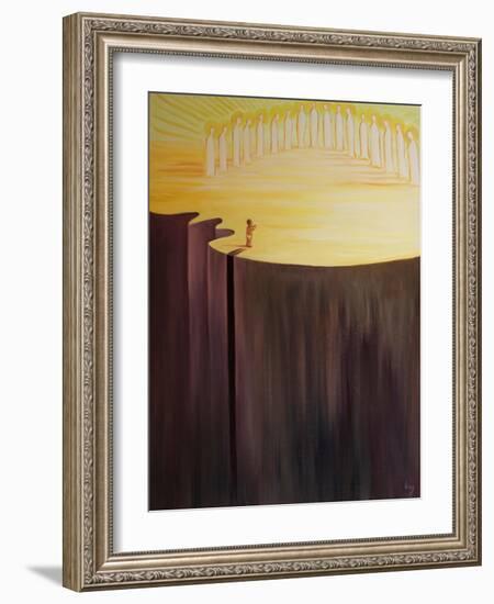 Whenever We Truly Repent We are like a New Child Emerging from a Chasm of Darkness into God's Kingd-Elizabeth Wang-Framed Giclee Print