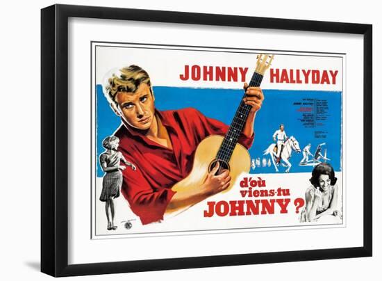 Where are You From, Johnny?, French Poster Art, 1963-null-Framed Art Print