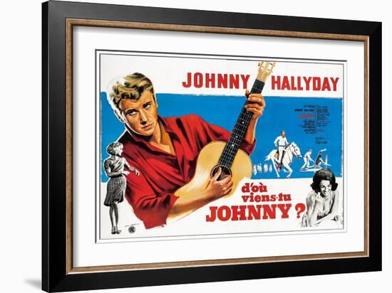 Where are You From, Johnny?, French Poster Art, 1963-null-Framed Art Print