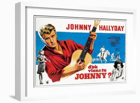 Where are You From, Johnny?, French Poster Art, 1963-null-Framed Art Print