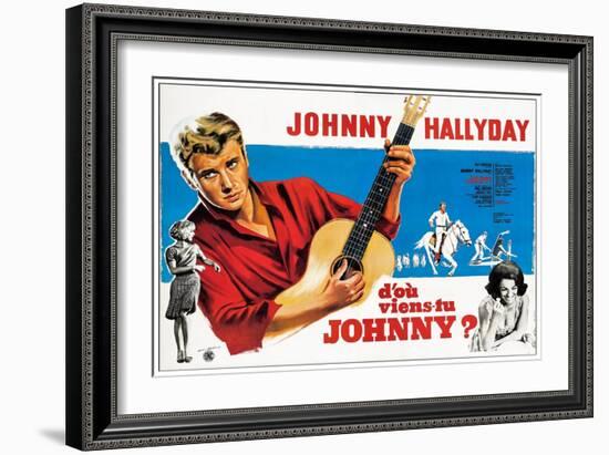 Where are You From, Johnny?, French Poster Art, 1963-null-Framed Art Print