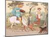 "Where are You Going, My Pretty Maid?"-Randolph Caldecott-Mounted Giclee Print